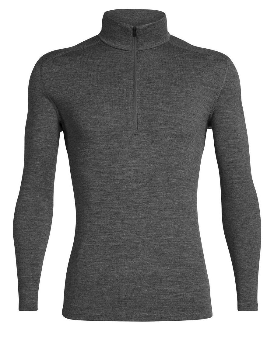 Base Layers Icebreaker Merino 260 Tech Long Sleeve Half Zip Thermal Top Męskie Szare | PL 1561GSOL